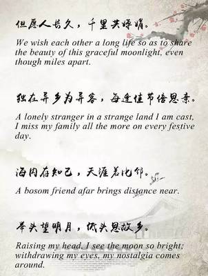 經(jīng)典古詩英文翻譯,寫作高分素材